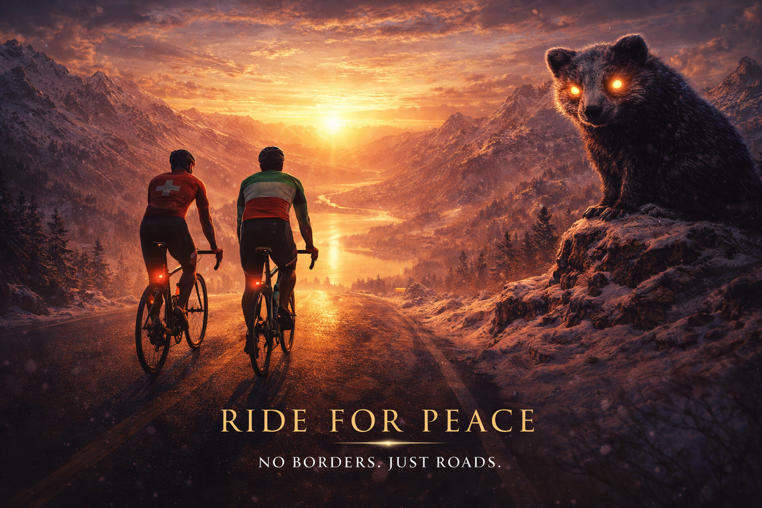 RIDE FOR PEACE - NO BORDERS. JUST ROADS.