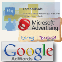 bing google facebook pay per click