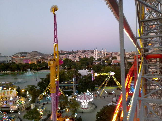 Vom Riesenrad Blick auf unseren Park