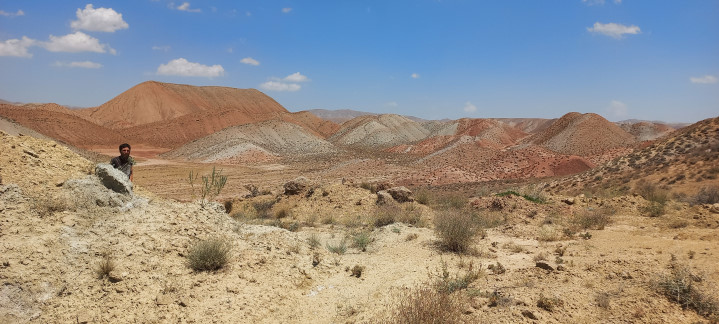 bunte Berge im Iran nahe Täbris