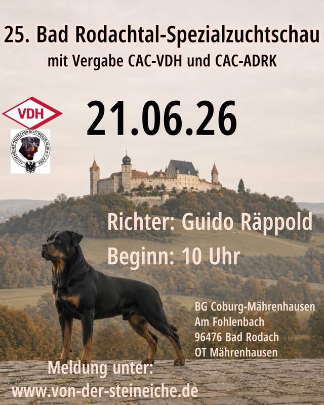 25. Bad Rodachtal-Spezialzuchtschau