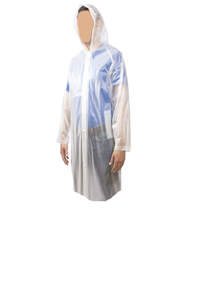 Impermeable tipo gabardina traslúcido Impermexa.