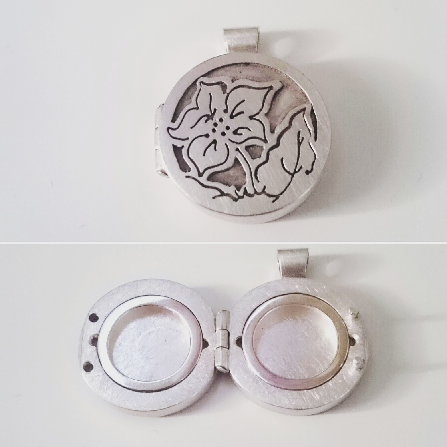 Medallion aus 925/- Silber, teilweise geschwärzt