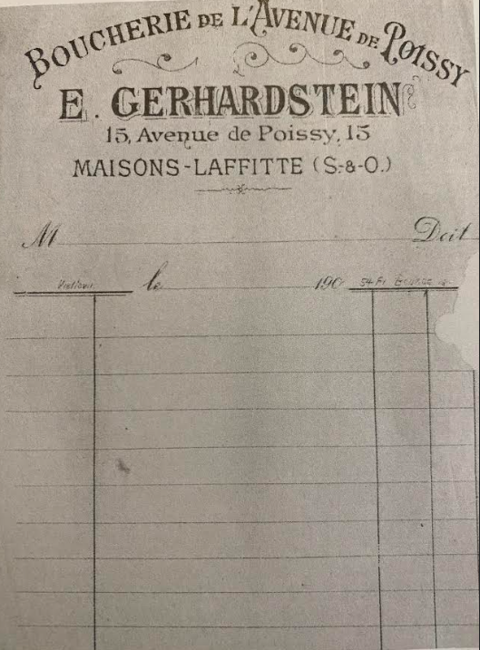 Image donnée par Madame Vitry, l'arrière-petite-fille de Mr Eugène Gerhardstein