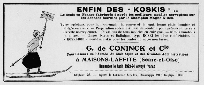 De Coninck constructeur de skis
