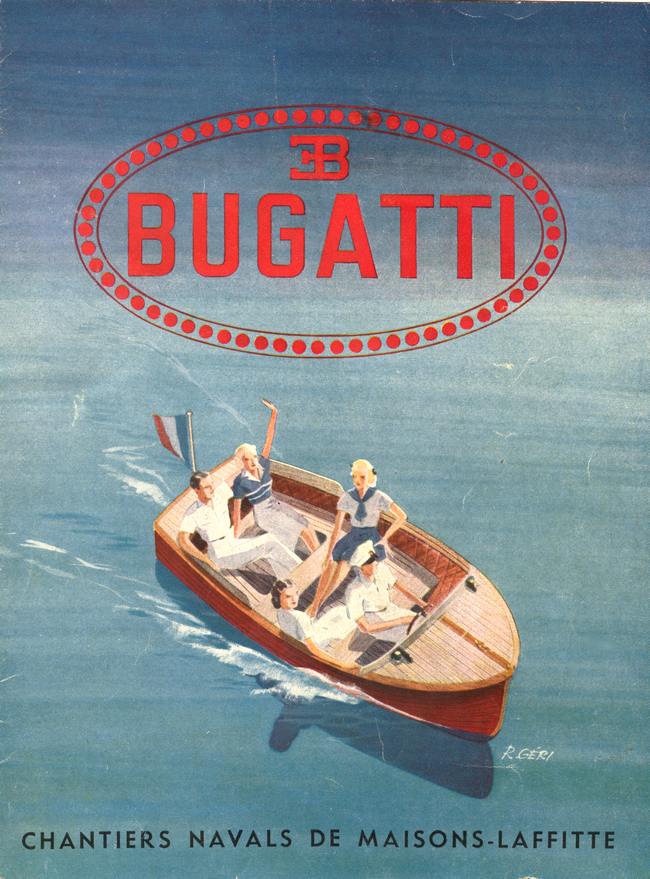 Bateau construit par Ettore BUGATTI à Maisons-Laffitte