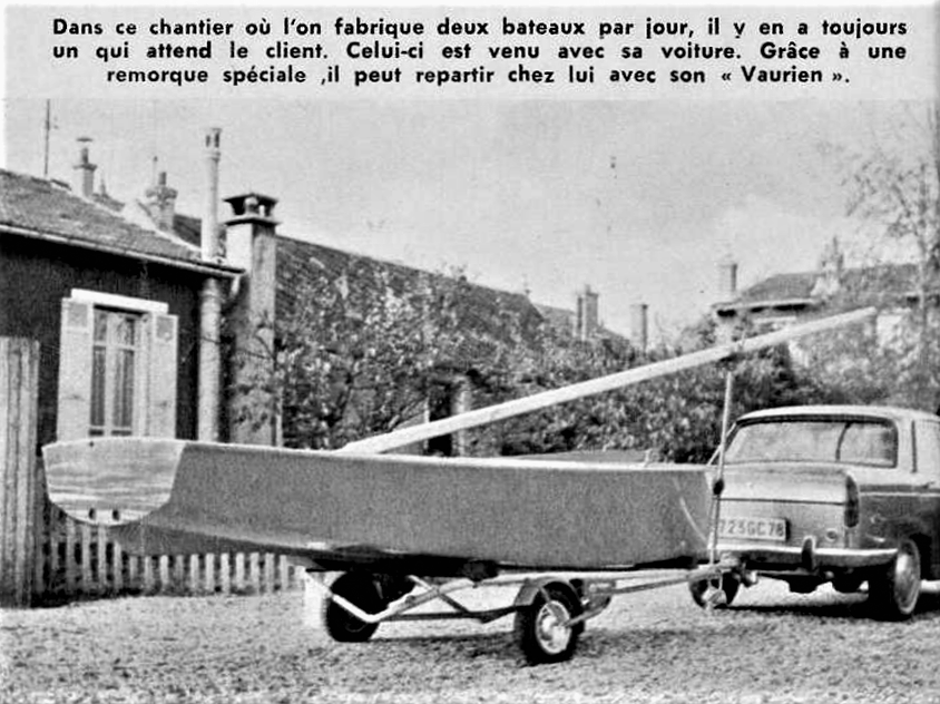 Reportage du Journal de Tintin au chantier naval Besnard en 1964