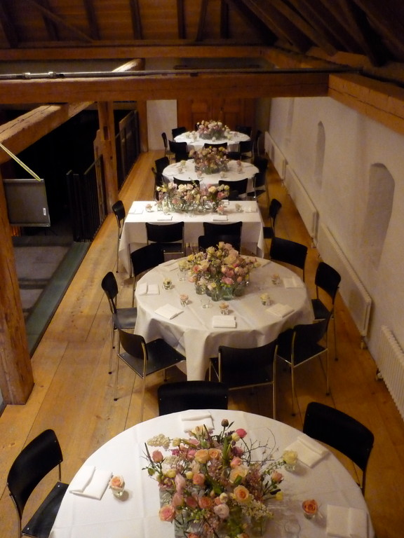Tischdekoration Hochzeit  |  Schloss Liebegg Gränichen