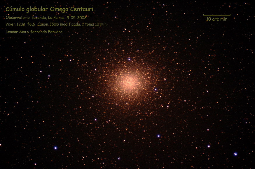 Omega Centauri, desde Tacande