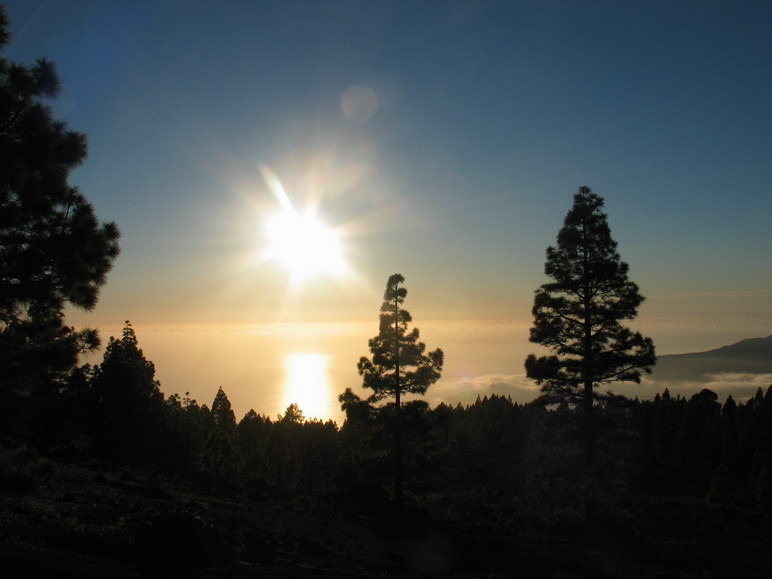 Puesta de sol desde El Paso, La Palma