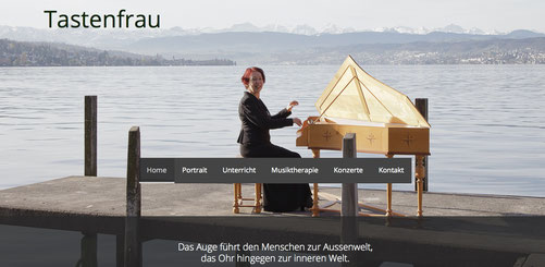 Ansicht der Homepage