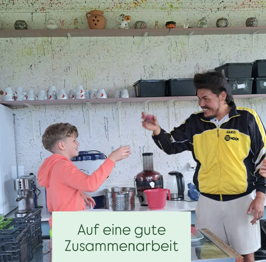 Sekundaria im Garten der Begegnung