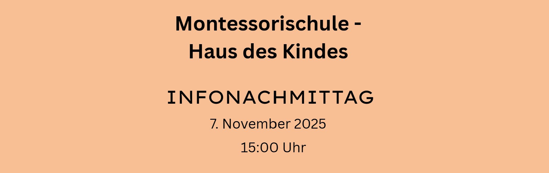 Einladung zum Infonachmittag