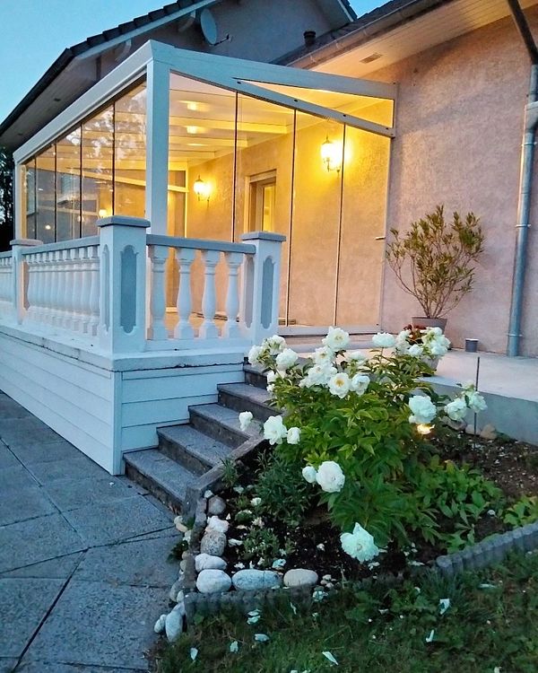 jardin d'hiver adossé à la maison