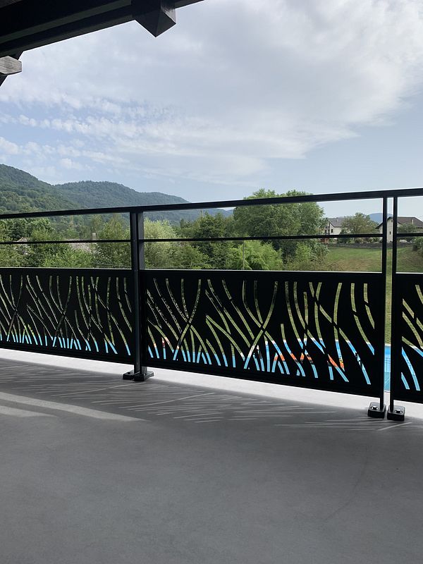 garde corps en aluminium, sans entretien, garantie 10 ans, design.