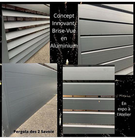 une protection latérale en claire voie ou lames pleines sur-mesure