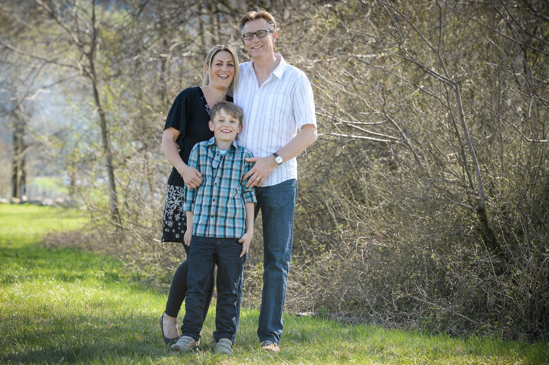 Evelyne mit Filu und Noah