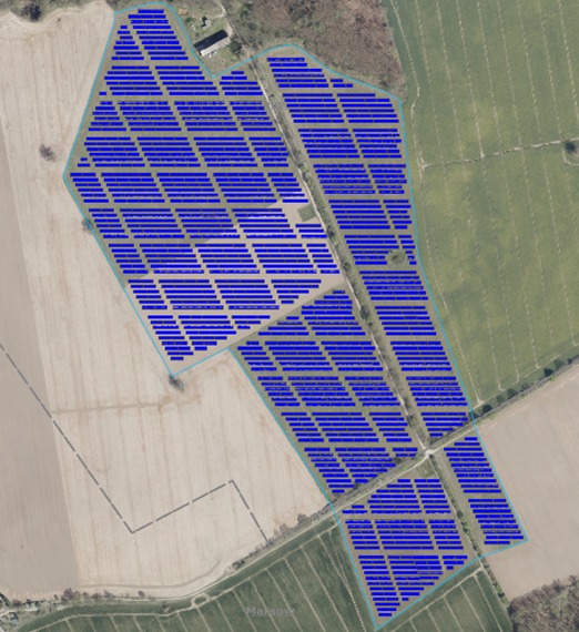 Lageplan Solarpark Rodenwalde