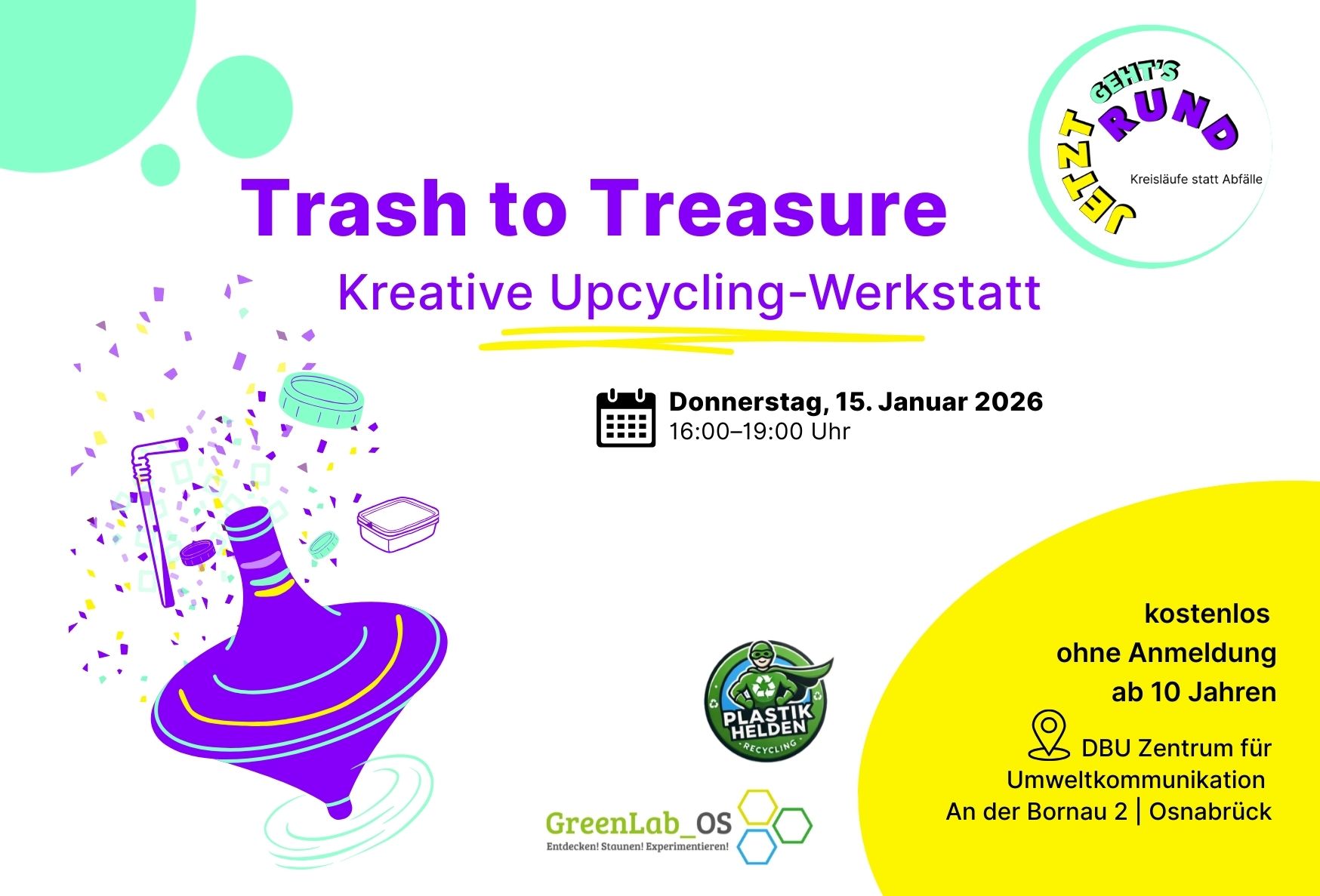 Trash to Treasure Ausstellung mit dem DBU
