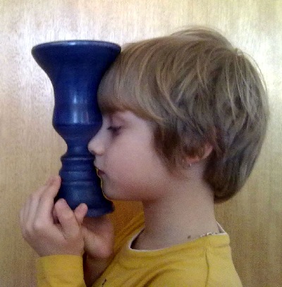 Nils  Conturette blau gebeizt