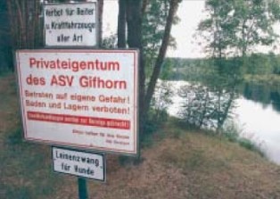 Angler Im Waldsee ist Baden verboten ASV Gifhorn e.V.