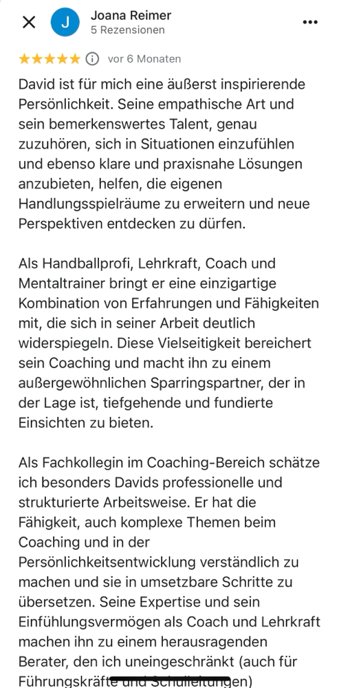 Kundenstimmen Leadership & Unternehmen | Erfolgsupdates.de