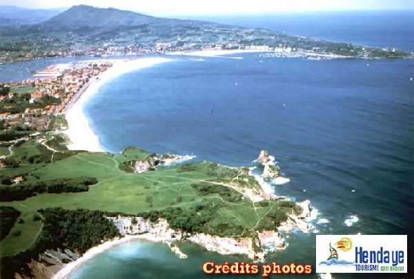 Vue aérienne de la plage