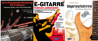 E-Gitarren Lehrbücher von Tunesday Records Musikverlag