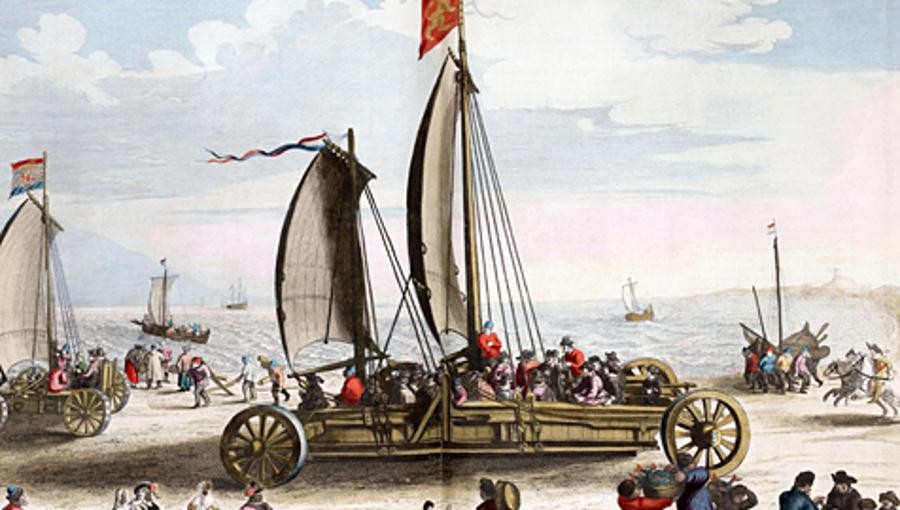 Die Geschichte des Automobils beginnt bereits im 16. Jahrhundert. Der flämische Naturwissenschaftler Simon Stevin (1548-1620) baute einen durch Windkraft angetriebenen Segelwagen, der bis zu 30 Menschen transportieren konnte.