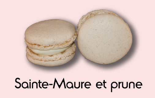 Macaron sainte maure et prune