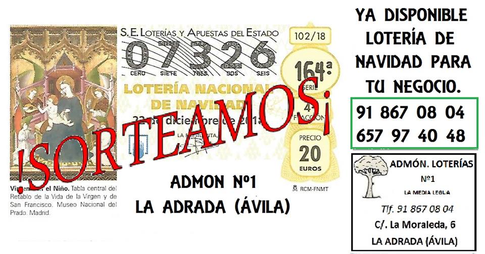Décimo lotería navidad gratis