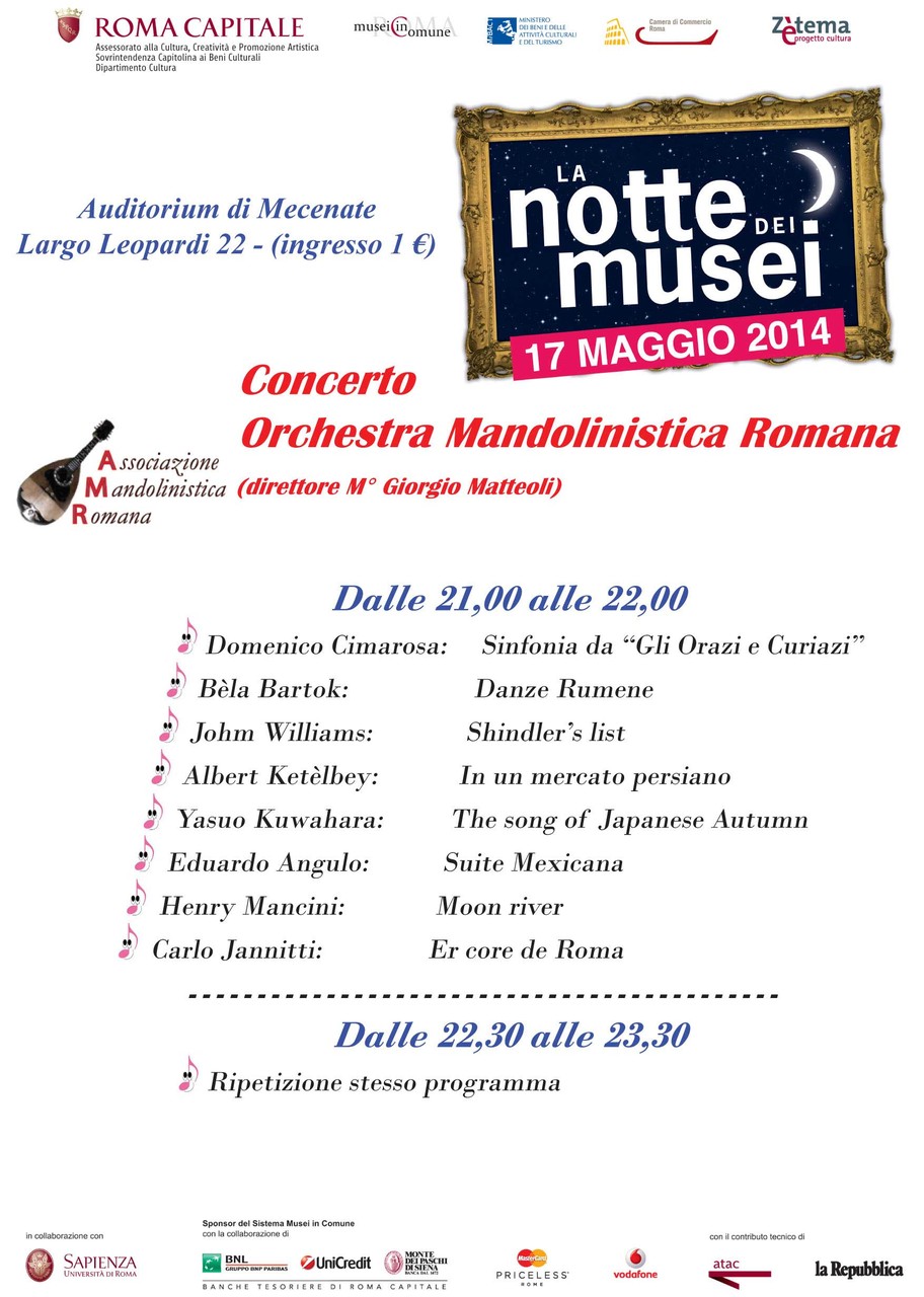 Roma  - 17/5/2014 - Auditorium di Mecenate