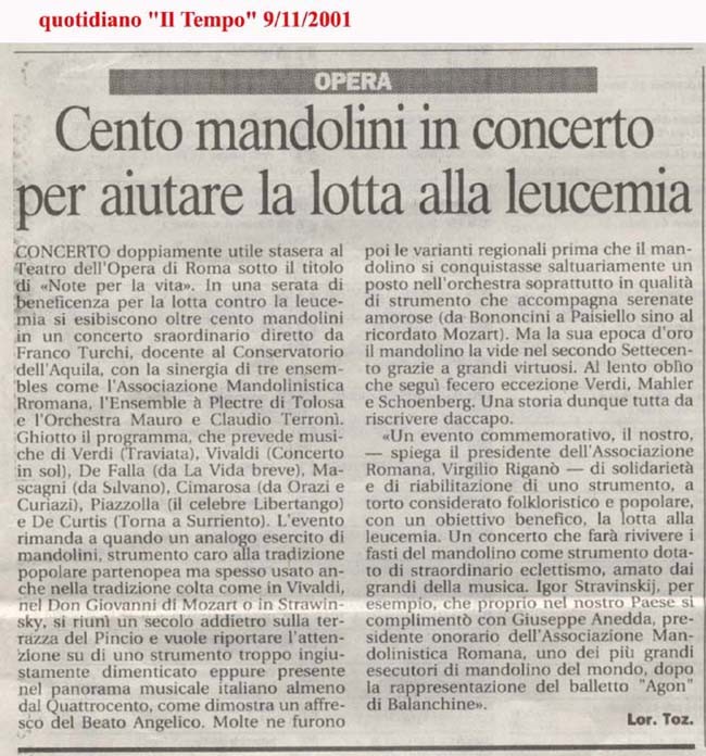 giornale "Porta Portese" del 2/11/2001