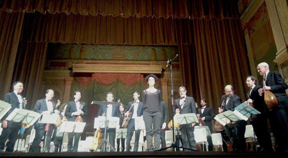 Roma, Teatro di Villa Torlonia 11/4/2015 - ” La tradizione italiana e giapponese delle orchestre a plettro - Shizuoka Mandolin Association (M° Hirotaka Nozaki)  - Orch. Mand. R- (M° Teresa Fantasia)