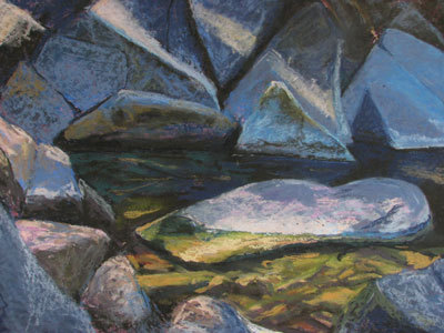 Dragonfly Pond - Pastel Painting, 16"x21", 2012: $650.