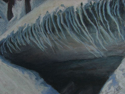 Earth Vent II - Pastel Painting, 11"x15" , 2012: $325.