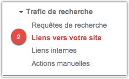 analyse des backlinks via google webmaster tool
