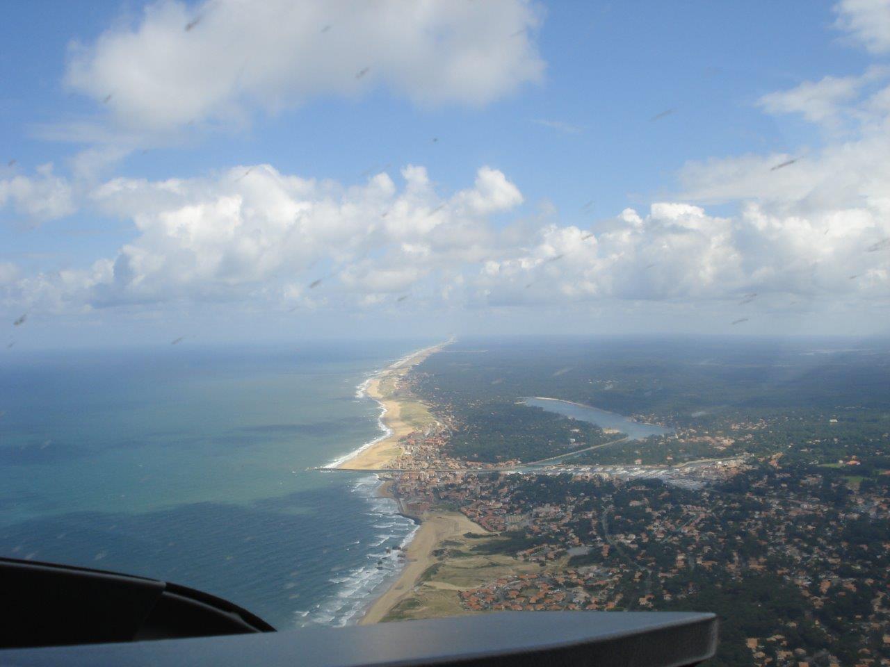 La côte à hauteur de Capbreton dans les Landes