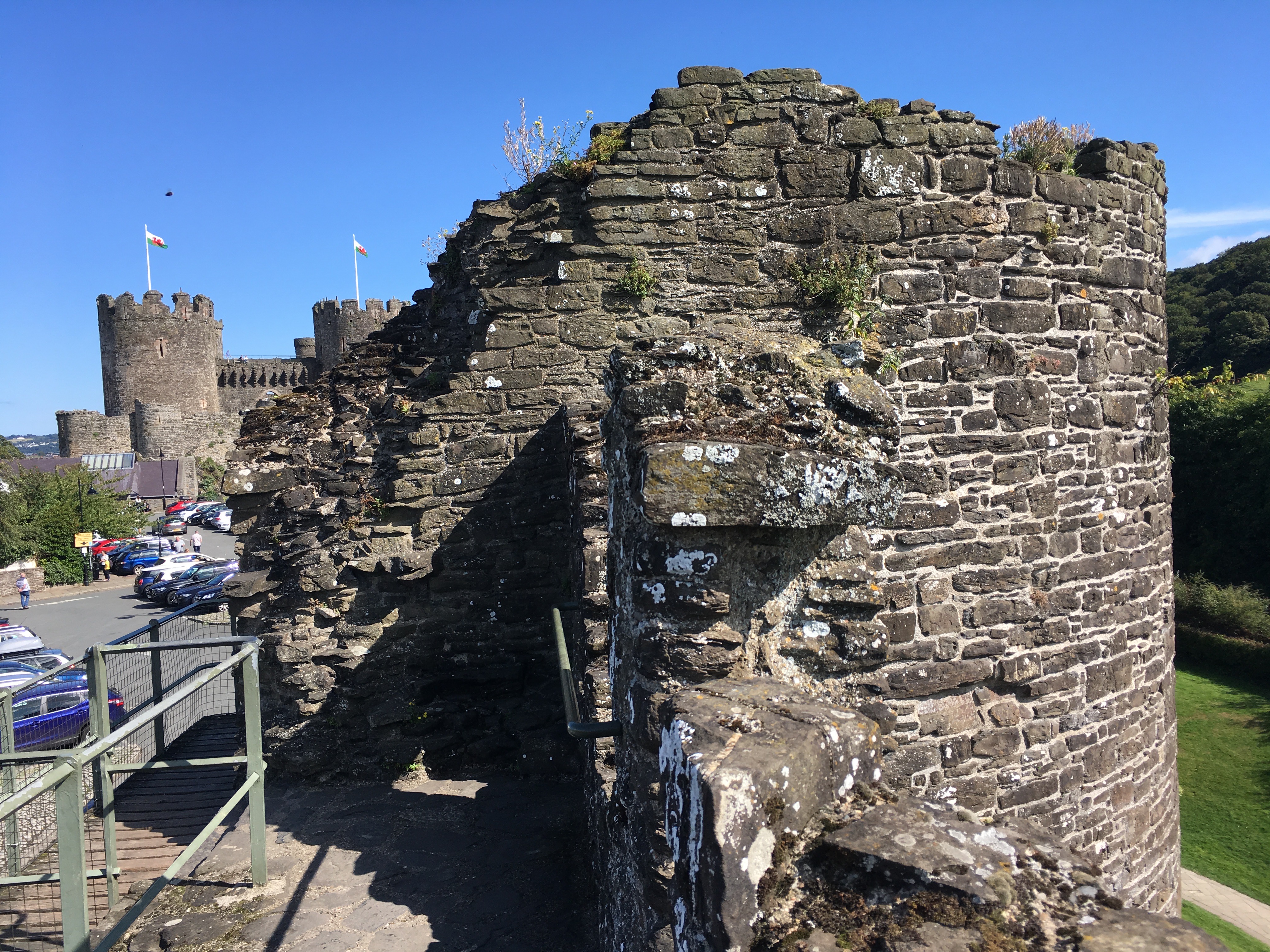 The wall, giving you a great overview about town and the area.