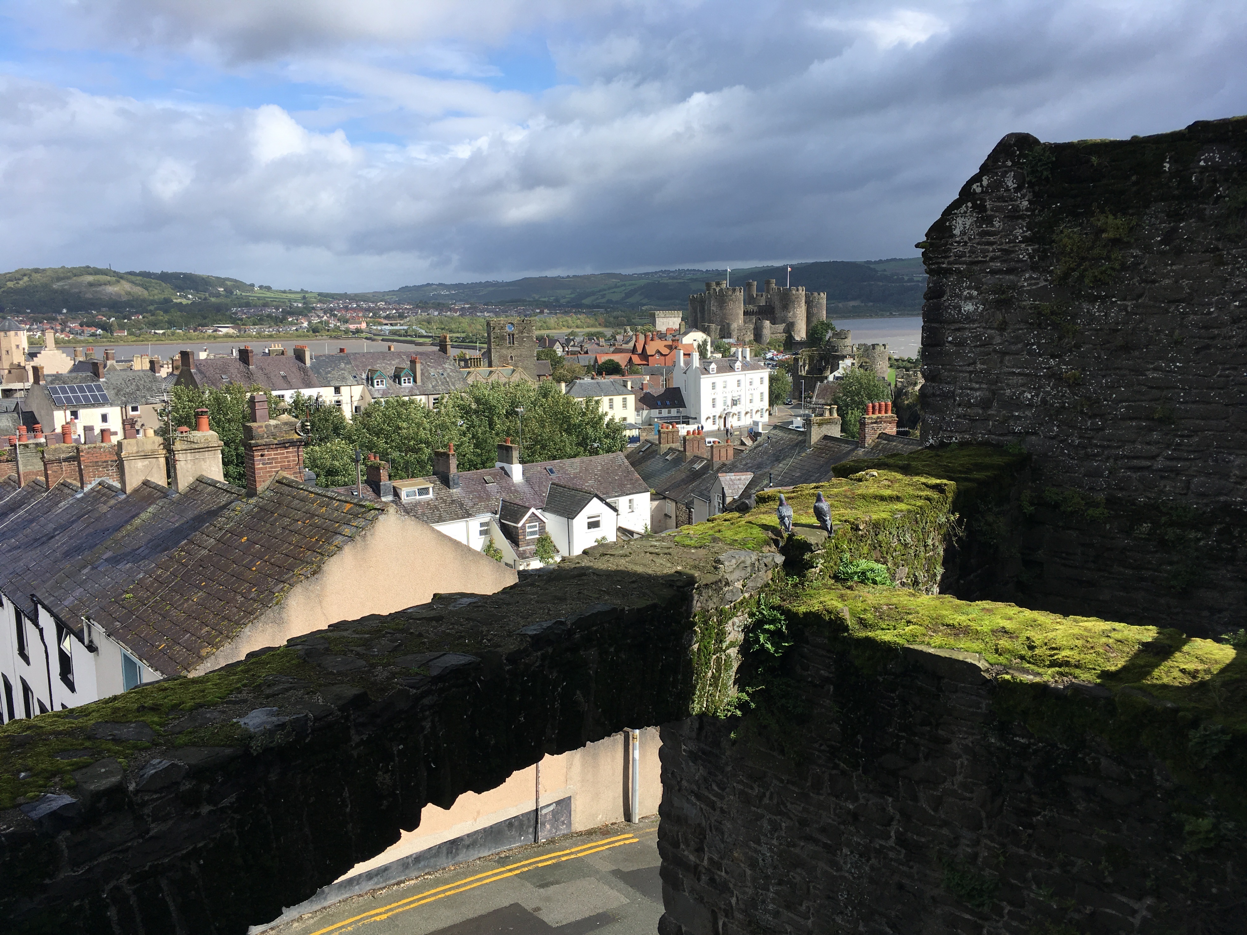 Conwy castle wall: The overview you get from there.