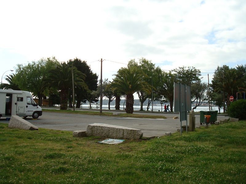 Vista de la playa y la entrada