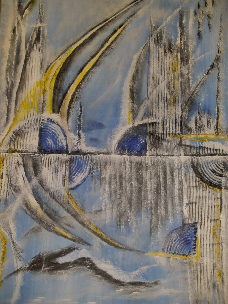 ""Blue Skalar", 50 x 70 cm