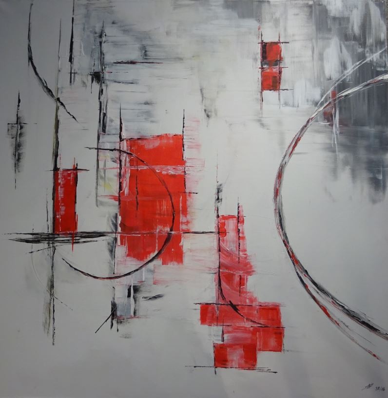 "Tris d'Arte 2", 100 x 100 cm