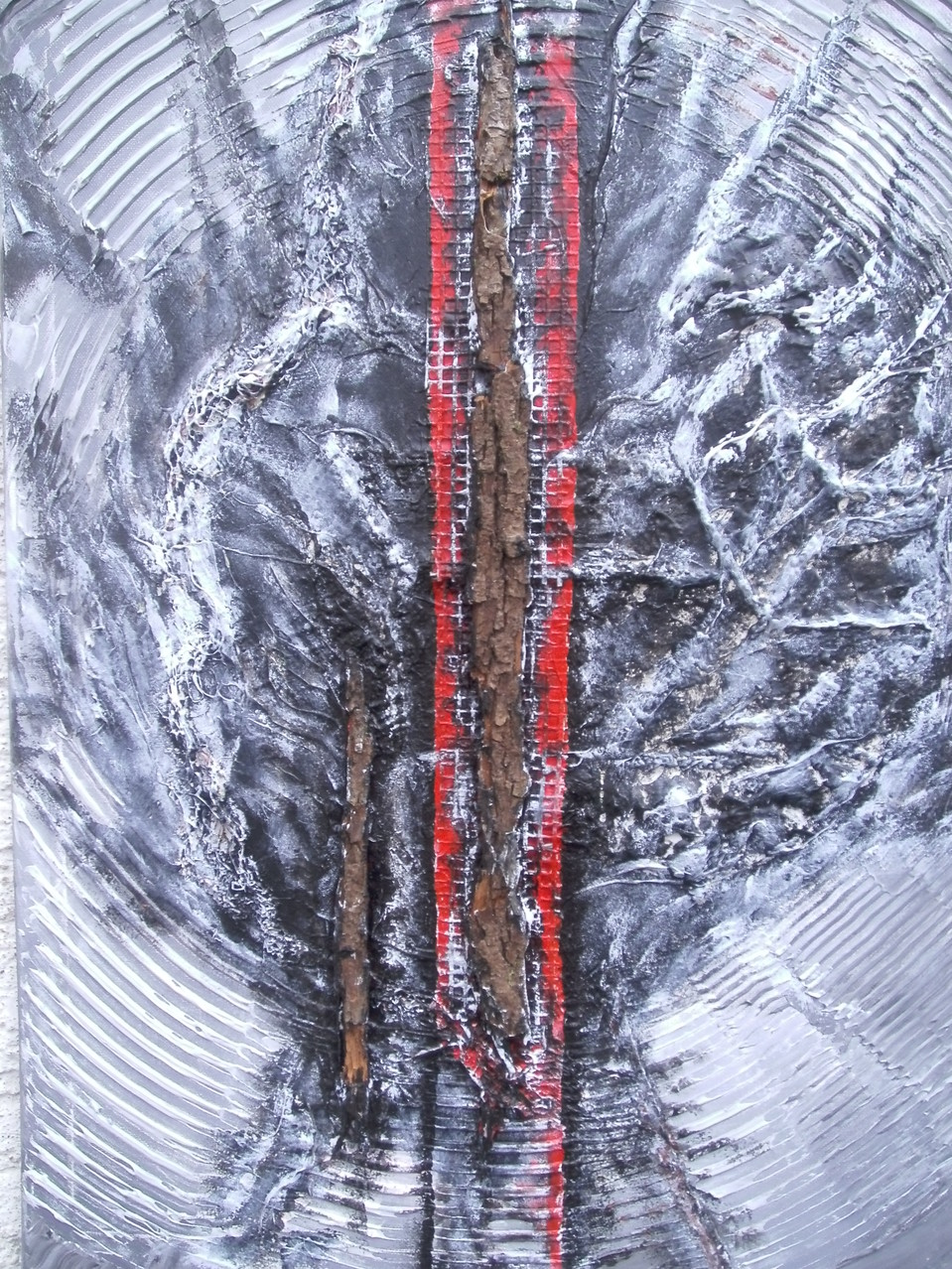 "Spaltungen", 50 x 70 cm, verkauft