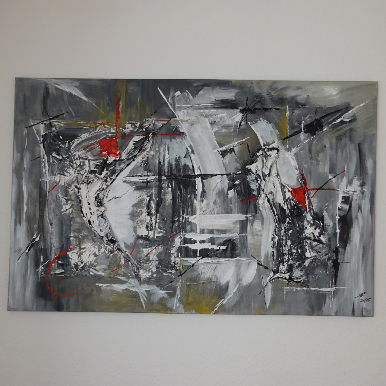 "Around us", 115 x 75 cm