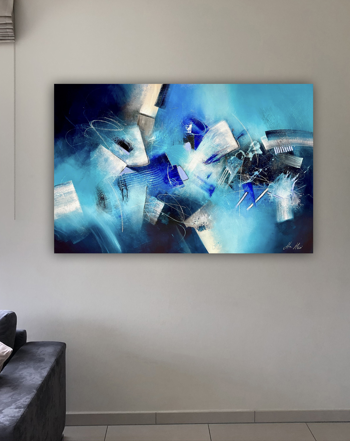 DEEP BLUE SEA IN GREECE I 120 x 80 cm