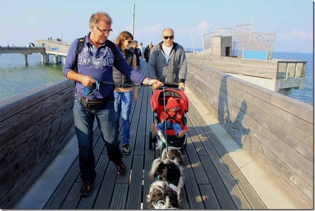 Treffen mit Bekannten in Heiligenhafen