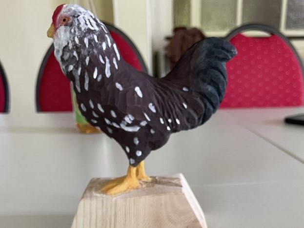Von Tilman Prölß geschnitzter Orloff-Hahn