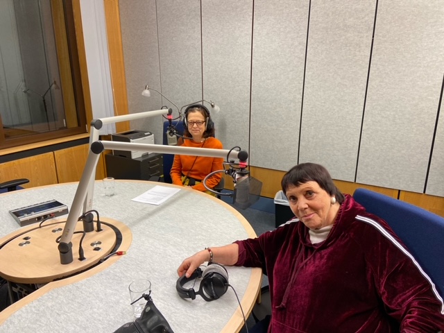 Mit Brigitte Fassbaender im Studio des NDR  Dezember 2023