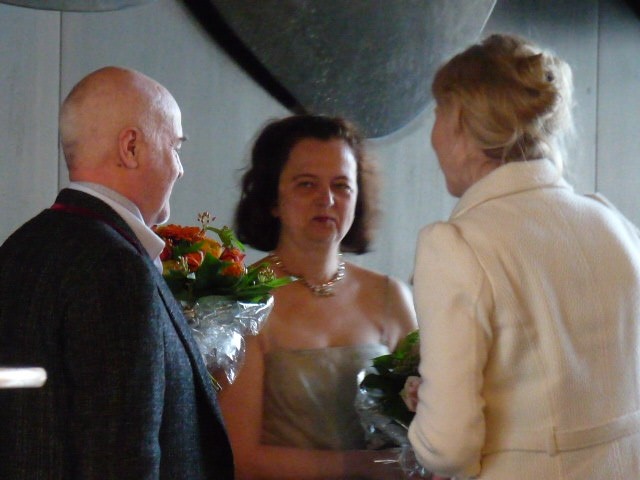 Mit José van Dam und Kirsten Harms in der DOB (27.3.2011)